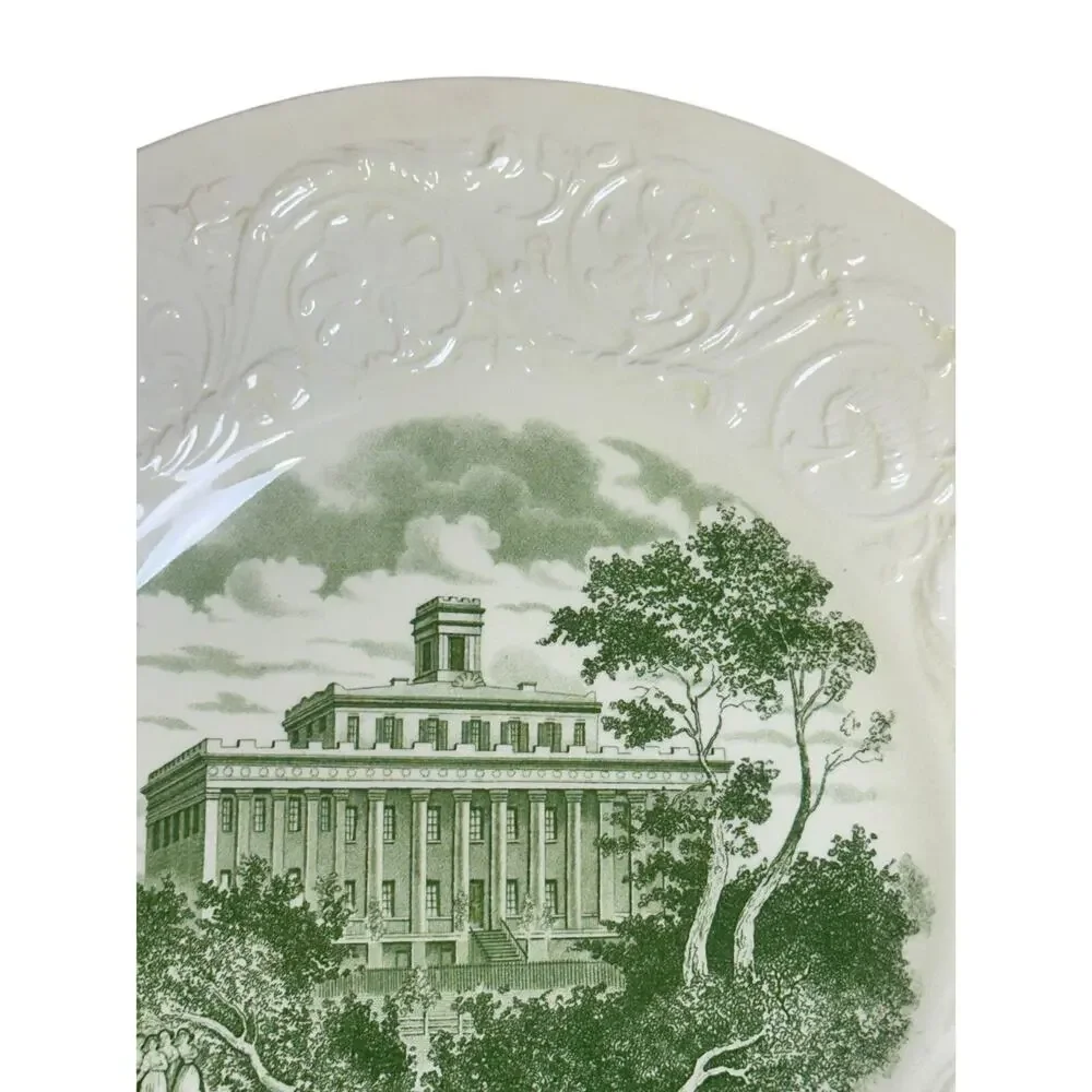 Wedgwood England Commemorative 1936 Centennial Plate Wesleyan College for Women